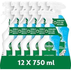 Dettol Allesreiniger Spray Cotton 750ml - 12 Stuks - Voordeelverpakking