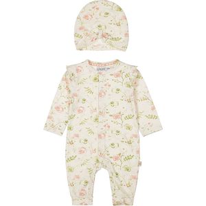 Dirkje meisjes boxpak ls + muts Off white - 05 Girls fresh