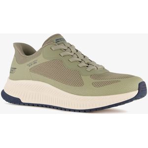 Skechers Slip-ins: BOBS Squad 4 heren sneakers - Groen - Extra comfort - Memory Foam - Maat 45