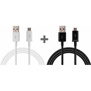 2 x Micro usb oplader universeel | geschikt voor Samsung Galaxy S4, S5 (mini), S6 (edge), Advance, Note / Huawei / Nokia / LG / HTC / eReader Etc Lader/Adapter/Charger
