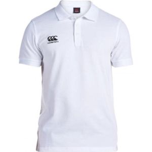 Canterbury Poloshirt Waimak Heren Polyester Wit Mt M