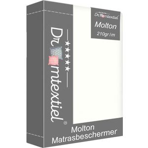 Droomtextiel Molton - Matrasbeschermer Strech Lits-Jumeaux 180 x 210 cm - Hoge Hoek - Hoogewaardige Kwaliteit - Super Zacht