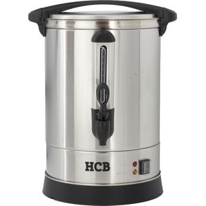 HCB® - Professionele Horeca Percolator - 12 liter - 80 kopjes - 230V - RVS / INOX - Elektrisch koffiezetapparaat - Volautomatische koffiemachine - 36.5x37x48.5 cm (BxDxH) - 3.1 kg - 1347