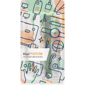 kwmobile 2x armband geschikt voor Xiaomi Redmi Smart Band Pro - Bandjes voor fitnesstracker in mat wit / donkergroen