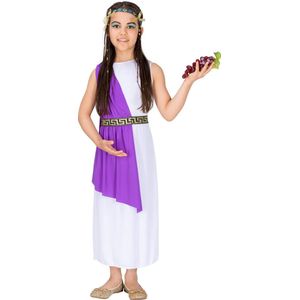 dressforfun - meisjeskostuum Griekse godin Olympia 116 (5-7y) - verkleedkleding kostuum halloween verkleden feestkleding carnavalskleding carnaval feestkledij partykleding - 300254