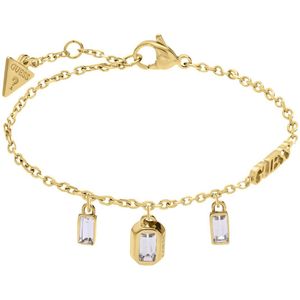 Guess Dames Guess stalen goldplated armband HASHTAG Guess Armband - Staal - Goudkleurig - 19 cm