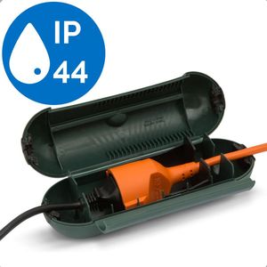 Garden of Eden - Kabelmof voor Buiten - Stekkersafe IP44 Waterdicht - Stekkerbox voor buiten - Kabelmof - Veiligheidsbox stekker - Kabelverbindingsdoos - Safebox- Groen - Kabel behuizing