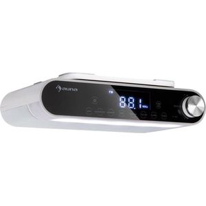 KR-130 bluetooth keukenradio hands free functie FM tuner LED verlichting wit