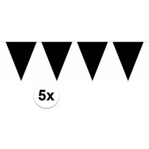 Slinger Vlaggenlijn Zwart 50 Meter Verjaardag Slinger Voor Binnen En Buiten