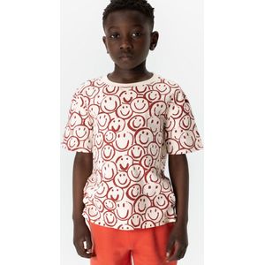 Sissy-Boy - Oversized T-shirt met donkerrode smiley print