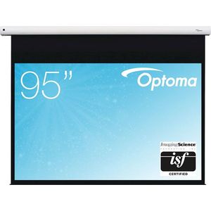 Optoma EGA series DE-1095EGA - Projectiescherm - aan het plafond monteerbaar monteerbaar aan muur - gemotoriseerd - 95 inch (241 cm) - 16:10 - Glass-fibre Matte White