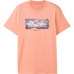 Tom Tailor T-shirt T Shirt Met Fotoprint 1042053xx12 21237 Mannen Maat - L