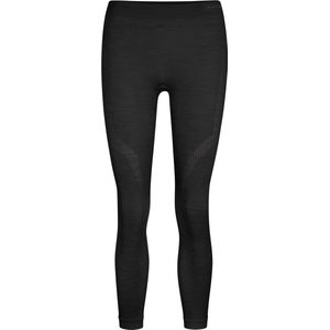 FALKE Wool-Tech Long Tights warmend, anti zweet functioneel ondergoed sportbroek dames zwart - Matt M