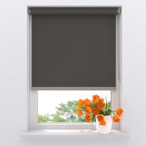 Rolgordijn Easy Soft - Verduisterend - Dark Grey - 80 x 190