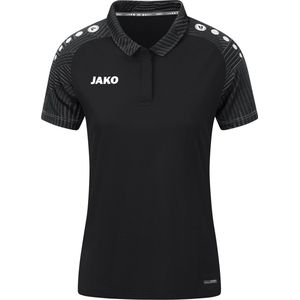 JAKO Polo Performance Dames Zwart-Antra Light Maat 36