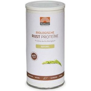 Mattisson - Biologische Rijst Proteïne Poeder 80% - Naturel - 500 g