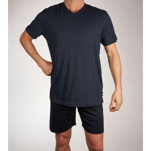 CECEBA Traveller heren shortama - blauw - Maat 6XL