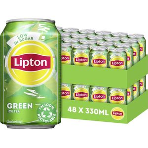 Lipton Ice Tea Green - 48 x 330 ml - ijsthee in blik - Voordeelverpakking