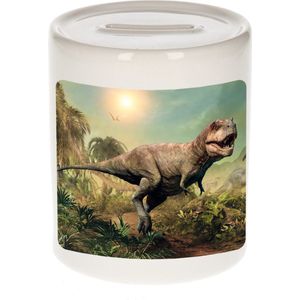 Dieren stoere t-rex dinosaurus foto spaarpot 9 cm jongens en meisjes - Cadeau spaarpotten stoere t-rex dinosaurus dinosaurussen liefhebber