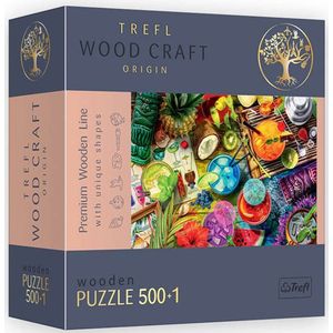 Trefl - Puzzles - ""500+1 Wooden Puzzles"" - Colorful Cocktails