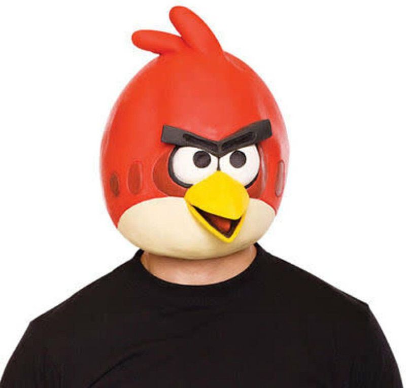 angry bird rood masker