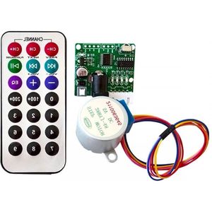 Stepper Motor Drive Controller DC 5V Infrared Remote Control ULN2003 Stepper Motor Drive Plate with Remote Control for Arduino - Drive Controller - Infrared Remote Control