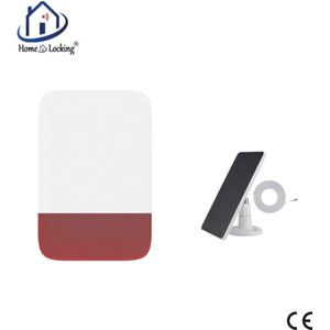 Home-Locking buiten/binnen sirene solar (alleen voor alarmsystemen ST01). SBUZ-031ST