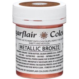 Sugarflair Chocolade Kleurstof - Metallic Bronze - 35g