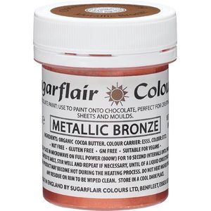 Sugarflair Chocolate Colour - Metallic Bronze - 35g - Chocolade Kleurstof - Voedingskleurstof