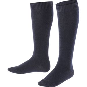 FALKE Comfort Wool warme dikke merinowol kniekousen kinderen blauw - Maat 31-34