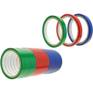 18 stuks transparante afdichtband voor polyethyleen zakken - 12 mm breed