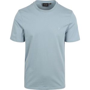 Lyle and Scott T-shirt Plain Ash Blauw - Maat L - Heren - Print T-shirts