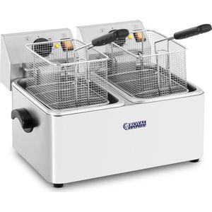 Royal Catering - Elektrische friteuse - 2 x 8 liter - EGO thermostaat