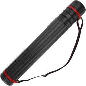 elescopische posterrol A1, transportrol, tekenrol, 45-75 cm, koker voor foto's, posters en flipchart papier, lengte en draagriem verstelbaar, kunststof, 1 stuks, Extra tas