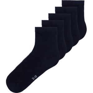 Name it 5-paar kinder sokken - zwart - 36 - Blauw.