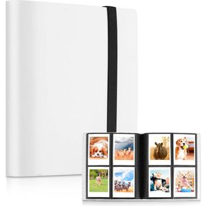 YONO Fotoalbum 160 voor Instant Camera Fotopapier - Fotoboek Geschikt voor Fujifilm Instax Mini 12 / 11 / 9 / 8 / 7s / 25 / 90 / Link / SP-2 / Liplay - Film Polaroid - Kodak - Square en Meer - Wit