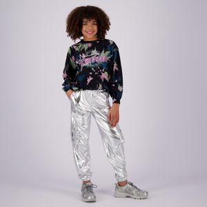 Vingino Shyla Meisjes Broek - Maat 164 - Silver Metallic