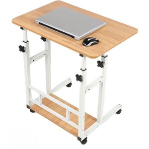 Ceruzo Laptoptafel - Verrijdbare Bedtafel - Verstelbaar in Hoogte - Tafelblad 80x40 cm - Multifunctioneel