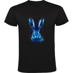 Konijn Heren T-shirt | dier | verf | schilder | animal | huisdier | rabbit