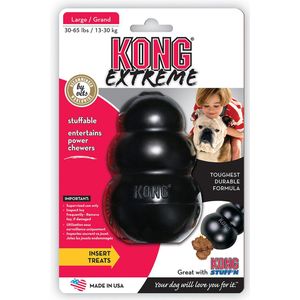 KONG Extreme - Honden Speelgoed - Rubber - Zwart - maat M - 5 tot 15 kg