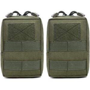 2 stks Tactische Hond Side Tassen - 1000D Nylon Molle Zadeltas Voor Honden Tactisch Harnas .