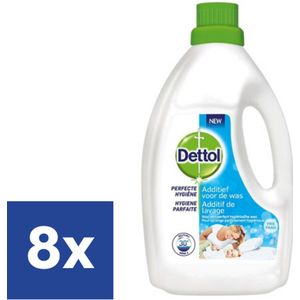 Dettol Perfecte Hygiëne Vloeibaar Wasmiddel Toevoeging bij de was - 8 x 1,5 l