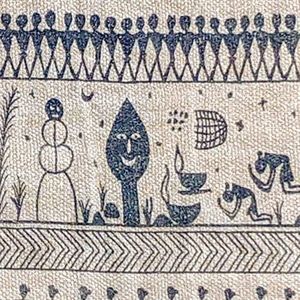 Tribal Afrikaans vloerkleed - 90 x 150 cm katoen - Boheemse decormat - Tapijt met dierenprint - Decoratief accentstuk voor kinderkamer, slaapkamer, woonkamer