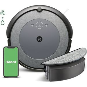 iRobot Roomba Combo® i5 - Robotstofzuiger met Dweilfunctie - Met Laadstation - Ideaal voor Huisdieren - i5176