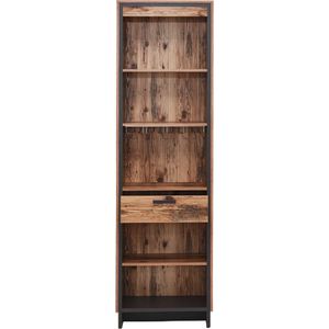 Open kast Delano met lade - hout/antraciet