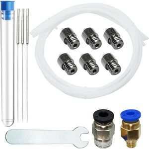 Gehard stalen mondstuk 6 stuks 02 mm met reinigingsnaald en accessoires voor 1.75 Filament Ender 3