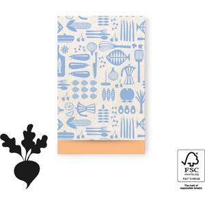 House of Products - Cadeauzakjes - Cadeauzakjes Foodies - Blauw - 12 x 19 cm - 200 stuks