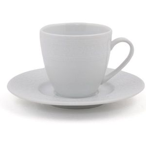 Asir - Koffiekopjesset (12 stuks) - Wit - 5 x 7 x 5 cm