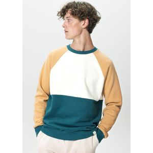 Sissy-Boy - Donkergroene colourblock sweater