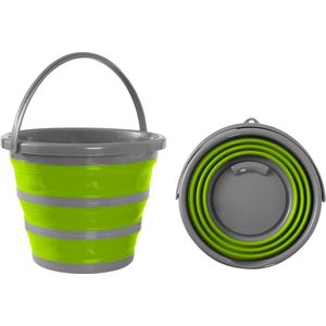 Opvouwbare Emmer van Silicone voor Schoonmaken, Kamperen en Vissen – Ruimtebesparend Ontwerp van 10 Liter